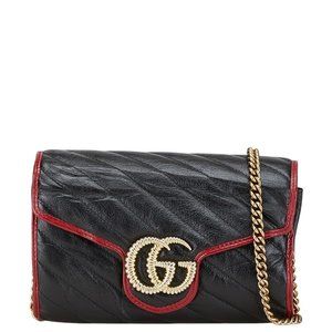 Gucci GG Marmont Black Leather shoulder